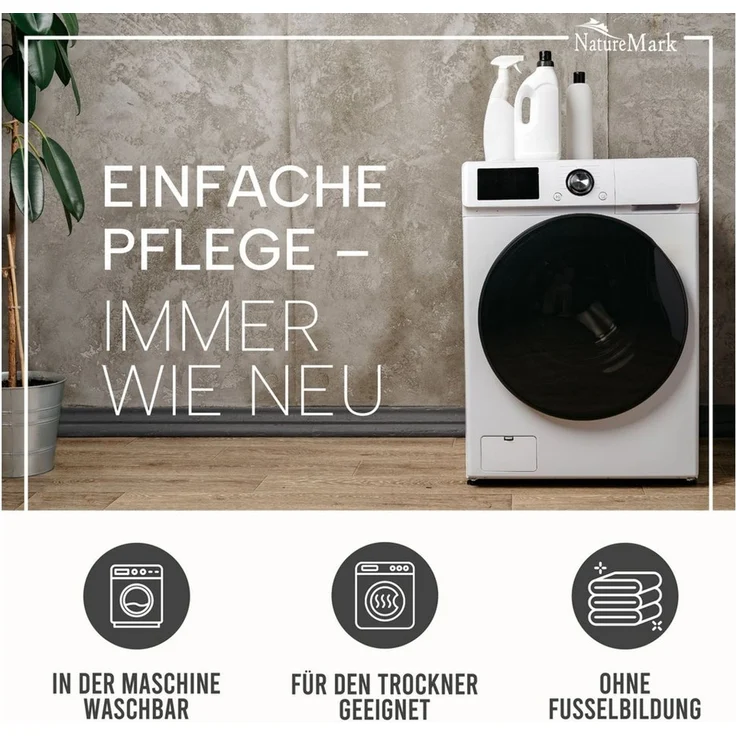 NatureMark Gästehandtuch 20er-Sparpack Frottier Gästetücher 30x50cm, 100% Baumwolle (20-St), GÃ¤stehandtuch 30x50cm FrÃ¼hlings blau – Bild 4