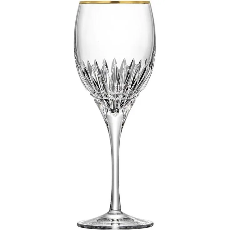 Rotweinglas Kristall Empire Gold clear (21,5 cm)