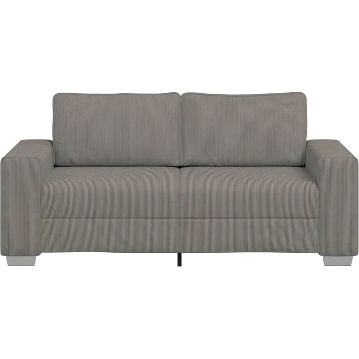 vidaXL Zweisitzer-Sofa Hellgrau 180x77x82 cm Cordstoff 4105200 – Bild 3