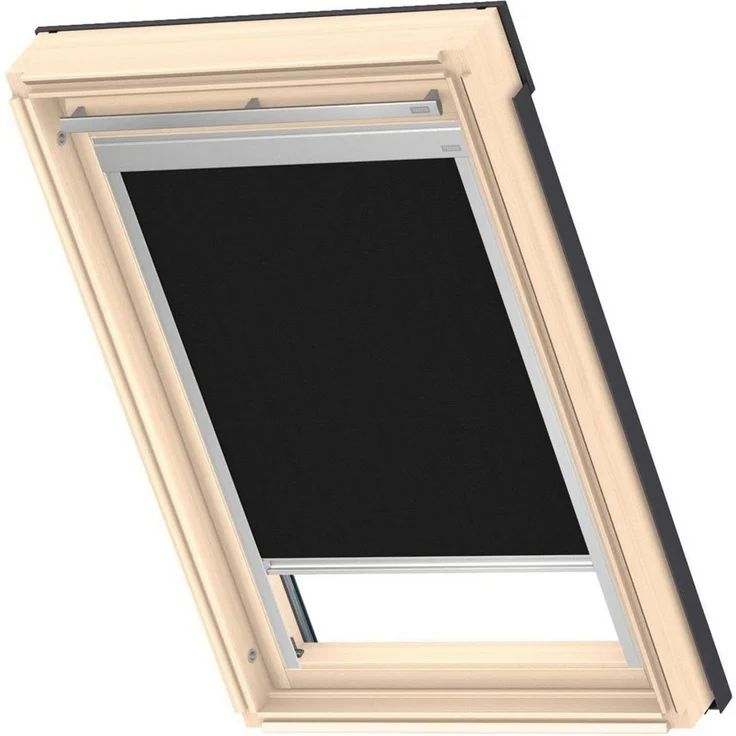 Verdunklungsrollo DBL S08 4249, VELUX, verdunkelnd, ohne Bohren, in Führungsschienen, VELUX »Pick & Click!«, alufarbene Führungsschienen & Griffleiste – Bild 1