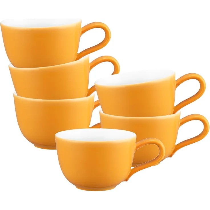 Seltmann Weiden Liberty Pure Colors Espressotasse 90 ml 6er Set - Mango Orange