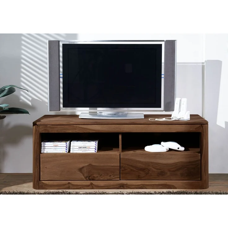 TV-Board Sheesham 128x50x49 smoked cherry gebeizt TORONTO #107 – Bild 3
