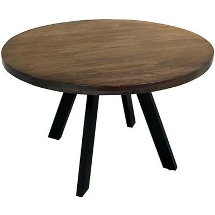 riess-ambiente Esstisch RON CRAFT 120cm taupe-braun – Mango-Massivholz, rund (Einzelartikel, 1-St), Holztisch im Industrial-Look – ideal für Küche oder Essbereich – Bild 4