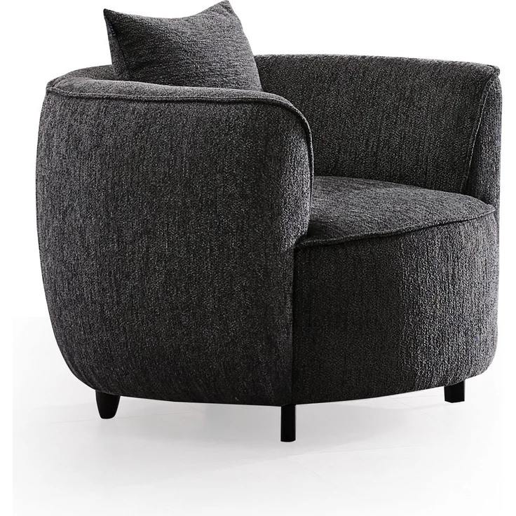 Sitzgruppe/Sofa Set - Wohnzimmergarnitur "Malve" 3+3+1-Anthrazit – Bild 4