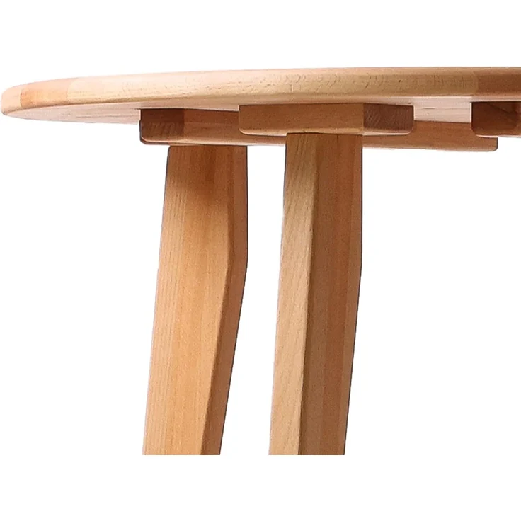 Krok Wood Esstisch runder Tisch Dresden aus Massivholz in Buche – Bild 6