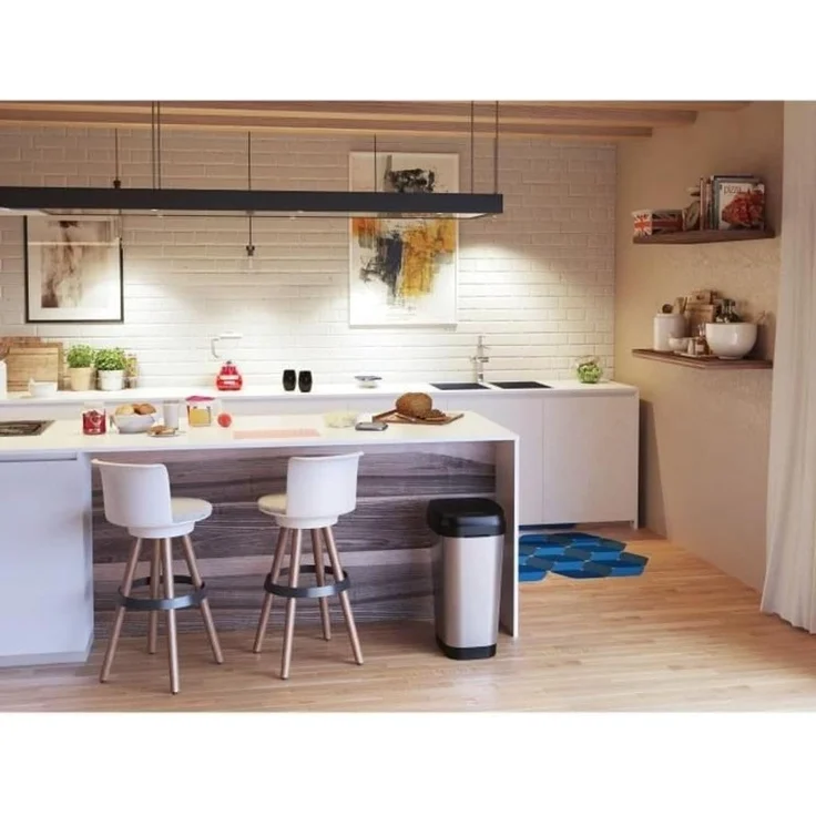 KISS Mülleimer, Stahl, Steel, 43. 5x32. 5x89. 5 – Bild 4