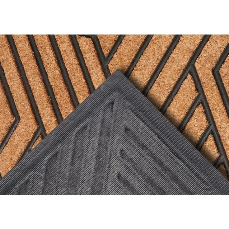 HANSE Home Fußmatte Mix Mats Gummi Kokos Labyrinth, Türmatte, rechteckig, Höhe: 20 mm, Strapazierfähig, pflegeleicht, robust, wetterfest, UV-beständig – Bild 2