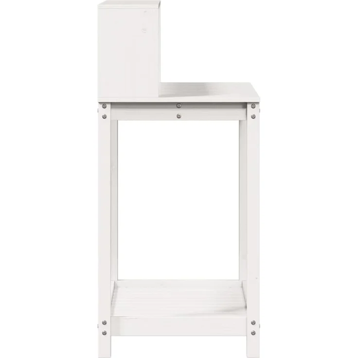vidaXL Pflanztisch mit Ablagen Weiß 82,5 x 50 x 109,5 cm Massivholz Kiefer 832408 – Bild 7