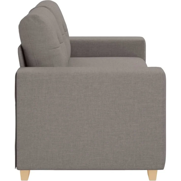 vidaXL Loveseat-Sofa Taupe 180x77x82 cm Stoff 4105084 – Bild 5