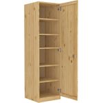 Büroschrank, Badschrank, Garderobenschrank, Spind mit vielen Fächern Kiefer mass. 90.60-45