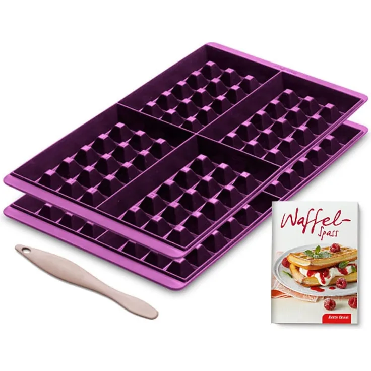 Betty Bossi Backform Waffelform (2er-Set), (2-tlg), Silikon