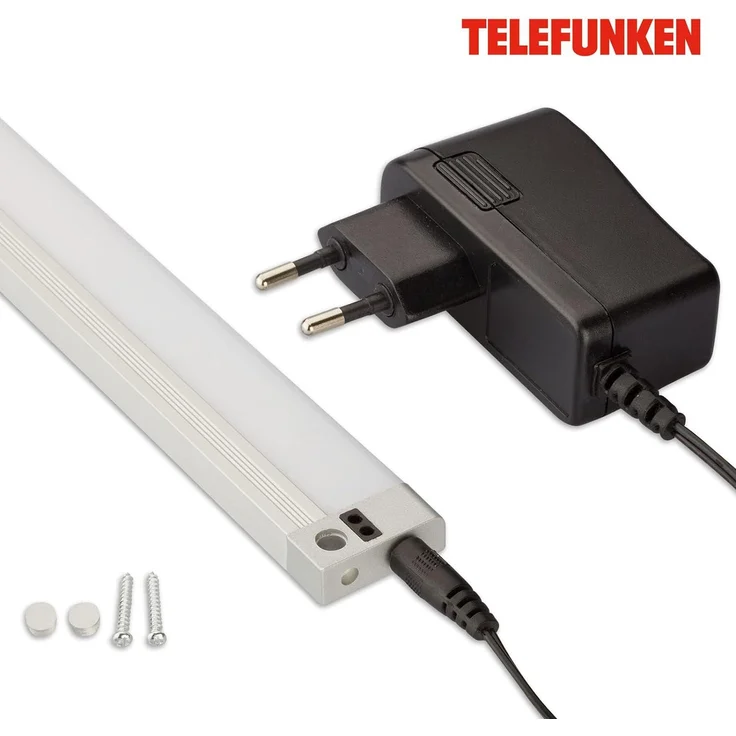 TELEFUNKEN - Led Unterbauleuchte Dimmbar, 50 Cm, Küche, Led Leiste Küchenschrank, Werkstattlampe, Infrarotschalter, Neutralweißes Licht, 7 W, 720 Lm, Silberfarbig – Bild 4