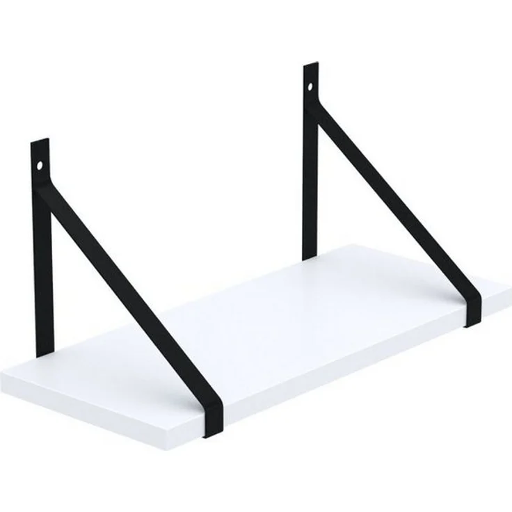 AKKE Wandregal, Hängeregal GINO modern mit schwarzen Befestigungen 2mm PVC LOFT – Bild 3