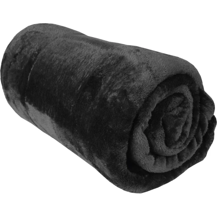 Kuscheldecke "Celina" Schwarz 80x120 cm – Bild 6