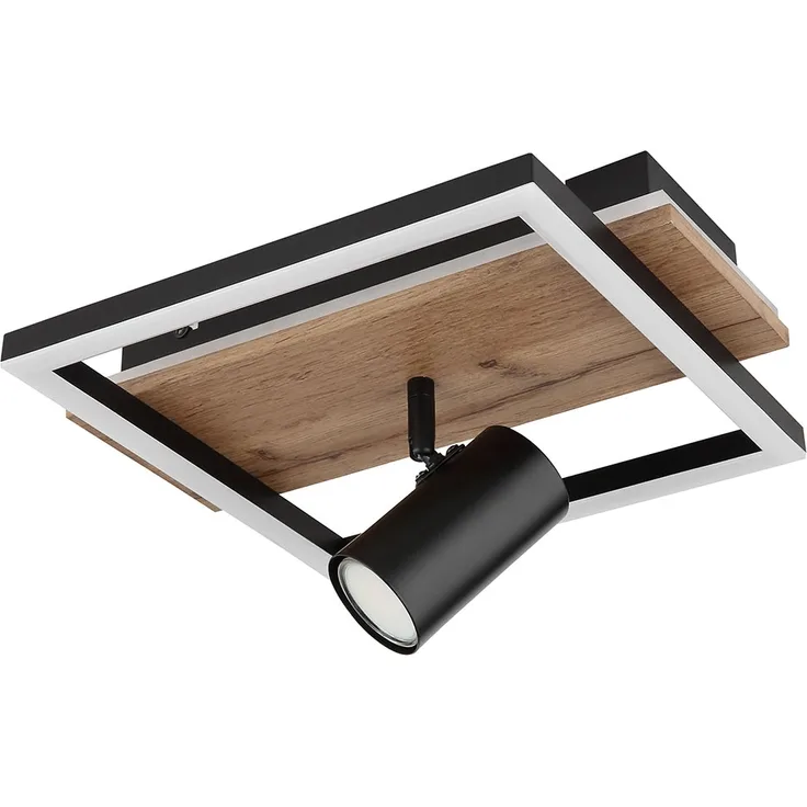 LED Deckenleuchte, Holzoptik, Hintergrundbeleuchtung