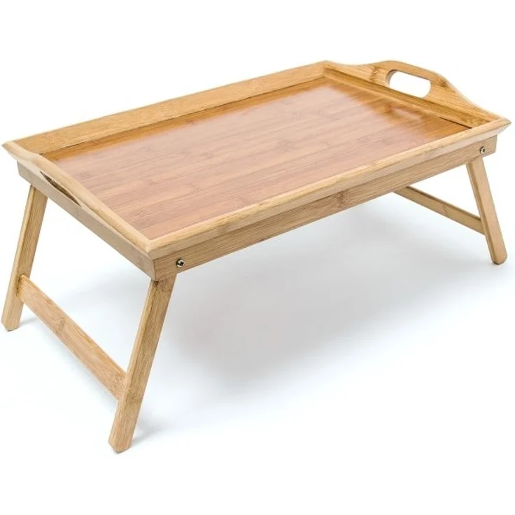 2x Betttablett Bambus lackiert klappbar 10023372 – Bild 2