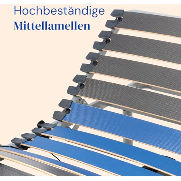 Gerialife Gelenkbett für Doppelbett, verstärkt mit orthopädischer Memoryschaum-Matratze, 20 cm (180 x 200 cm, Kabelsteuerung) (GL-0522) – Bild 5