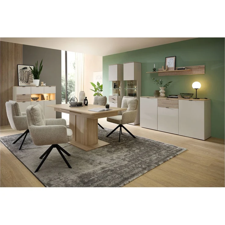 Vitrine Inka / Ina, Holzwerkstoff, Beige, 45 x 200 x 36 cm – Bild 5