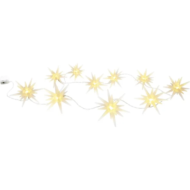 Lichterkette Outdoor Weihnachten 3D Sterne Weihnachtslichterkette Weiß 5288826