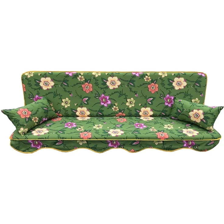 Kühnemuth Auflagekissen Auflagen Set für Hollywoodschaukeln Sitzkissen 180x50 cm Design 750 – Bild 1
