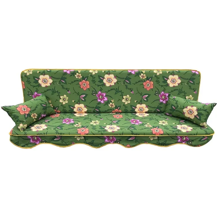 Kühnemuth Auflagekissen Auflagen Set für Hollywoodschaukeln Sitzkissen 180x50 cm Design 750