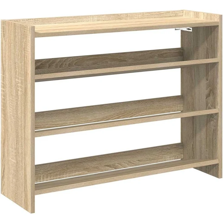 vidaXL Schuhregal Sonoma-Eiche 80x25x62 cm Holzwerkstoff 859916 – Bild 1
