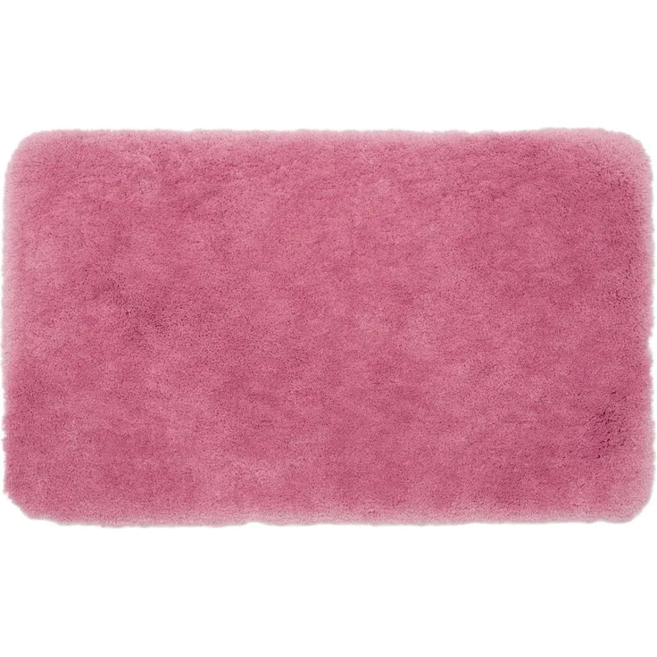 Gözze - Deluxe Badteppich mit extra hohem Flor, 100% Polyester (Mikrofaser), Mit Antirutschbeschichtung, 50x70 cm - Altrosa