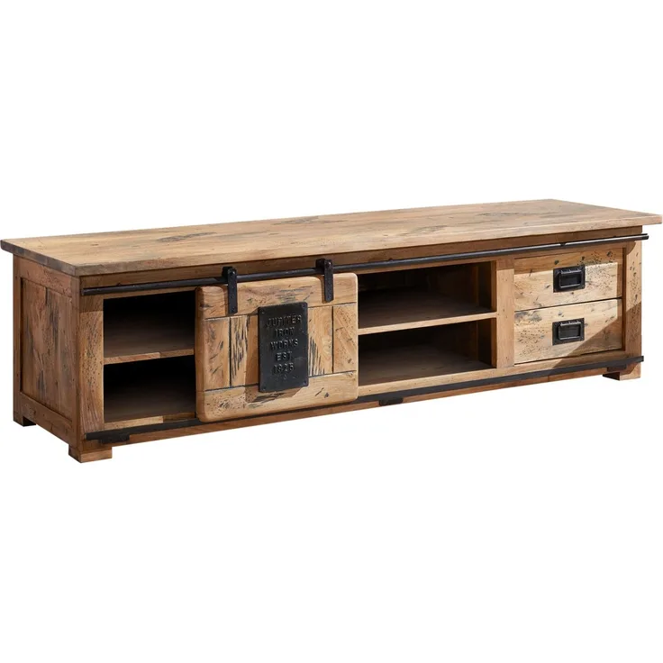 TV-Board Mango 180x55x50 natur lackiert RAILWAY #145