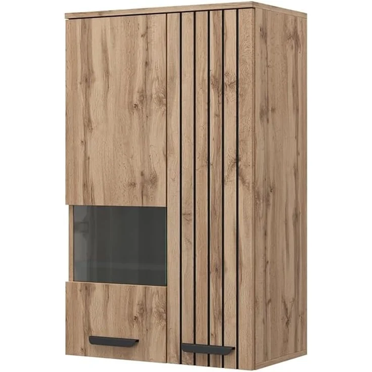Hängeschrank Amber Braun 60.2 cm mit 2 Türen Vicco – Bild 1