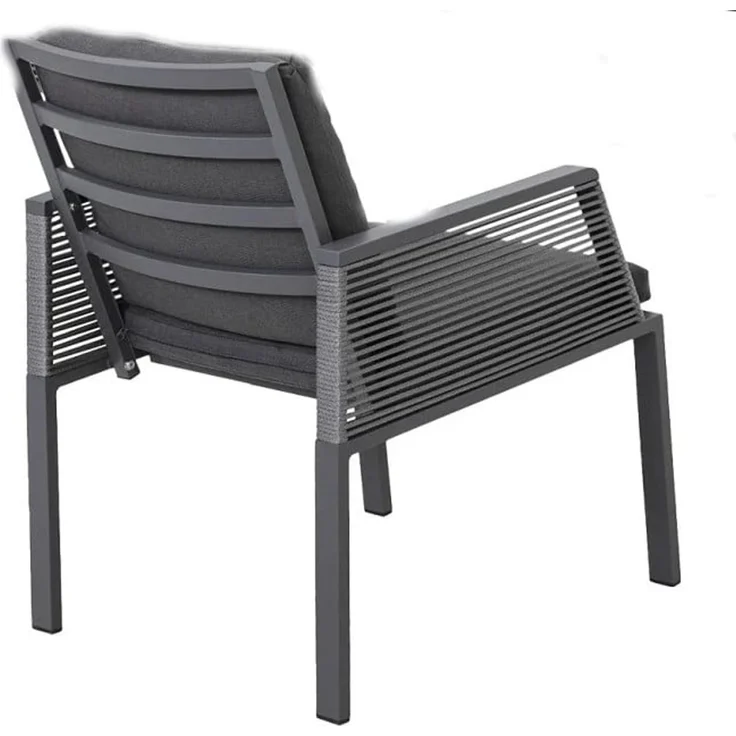 Primaster 'Girona' Gartenmöbel-Set für 8 Personen, Aluminiumgestell / Polyester grau – Bild 5