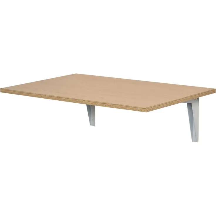 JARDJ Wandklappbarer Klapptisch aus Holz, platzsparend für Küche, Esszimmer, Schlafzimmer, 60 x 40 x 20 cm, Natur