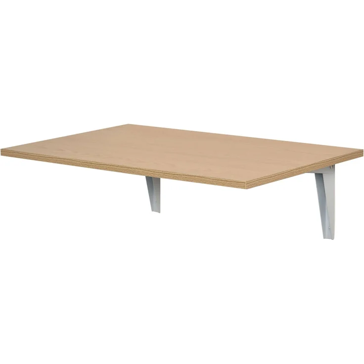 JARDJ Wandklappbarer Klapptisch aus Holz, platzsparend für Küche, Esszimmer, Schlafzimmer, 60 x 40 x 20 cm, Natur – Bild 1