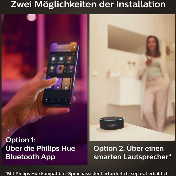 Philips Hue White&Col. Amb. Xamento Einbauspot silber 3x4.2W – Bild 8