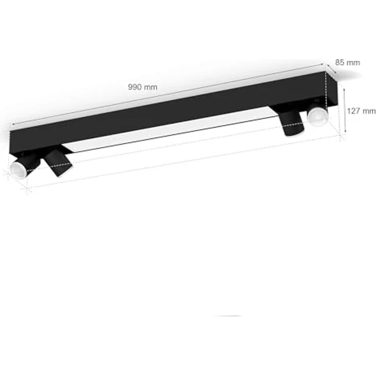 Philips Hue White&Col. Amb. Centris Spot 4flg schwarz V2 – Bild 3