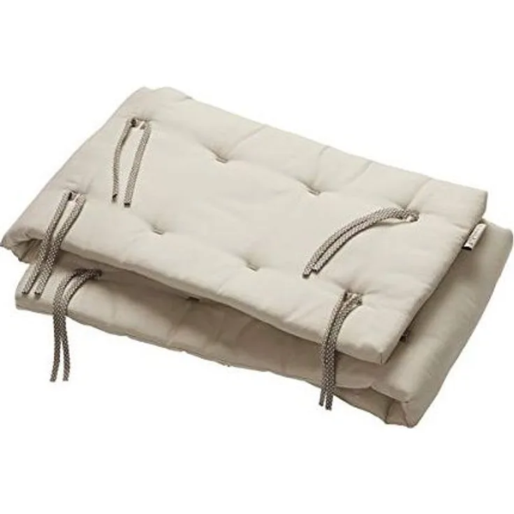 Leander Nestchen für Linea und Luna Babybett aus Bio-Baumwolle 180x30 cm, beige