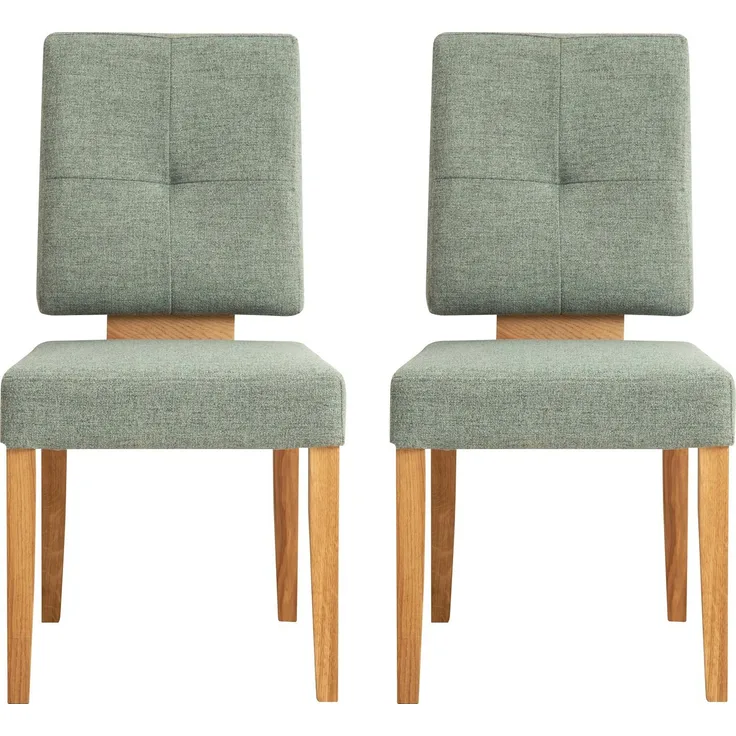 Home affaire Esszimmerstuhl Ponza Polsterstuhl (Set, 2 St), Gestell Eiche massiv geölt, Esszimmer Bestseller