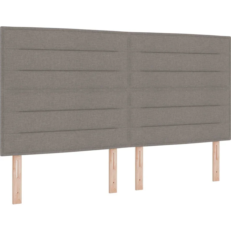 vidaXL Ottoman-Bett mit Matratze und LED Taupe 180 x 200 cm Stoff 3458011 – Bild 5