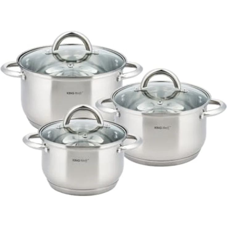 Kinghoff Kochen Kinghoff Töpfe Silver 6 Stück KH4447 – Bild 2