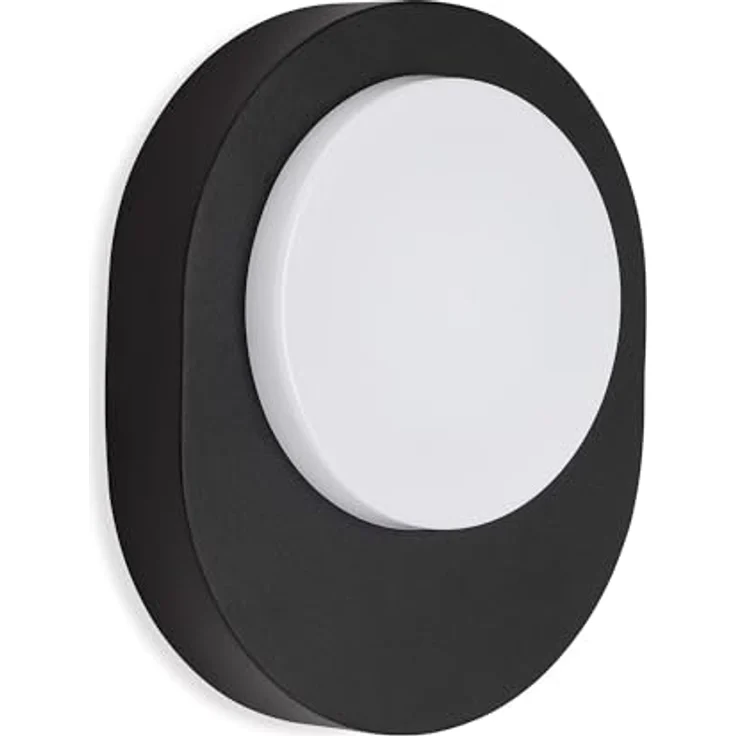 TELEFUNKEN LED Außenwandleuchte, 8 Watt, 800 Lumen, 4.000 Kelvin, IP44, Schwarz, 244x200x60mm (LxBxH) – Bild 1