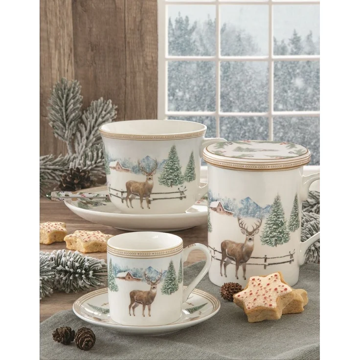 EasyLife Kuchenteller White Forest, Handwäsche empfohlen – Bild 2