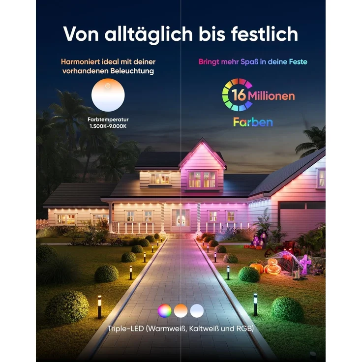 Eufy T8L30311 Außenbeleuchtung Bodenbeleuchtung für den Außenbereich E10 LED – Bild 2