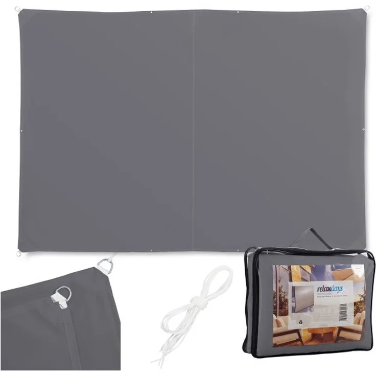 Relaxdays Sonnensegel Polyester – Bild 1