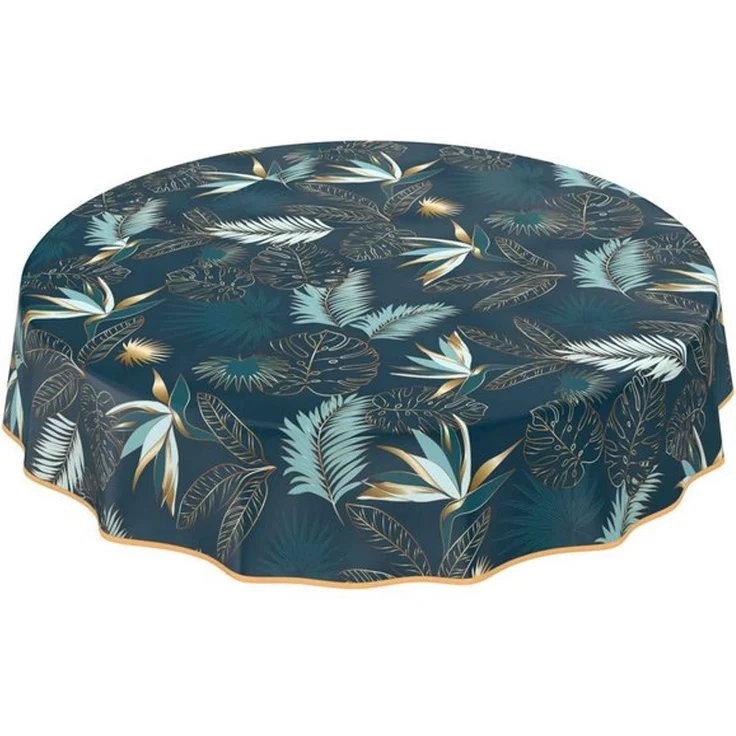ANRO Tischdecke Wachstuchtischdecke Gartentischdecke Wachstischdecke (Einzelstück 1-tlg), Glatt 140x100 cm wasserabweisend mit Saum – Bild 4