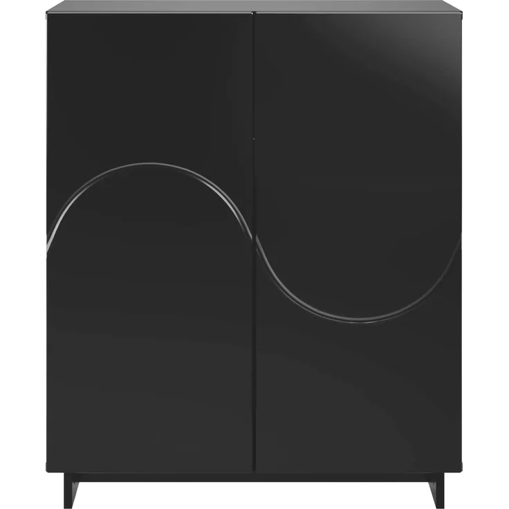vidaXL Schuhschrank 73 x 38 x 87,5 cm Holzwerkstoff Schwarz 8011649 – Bild 4