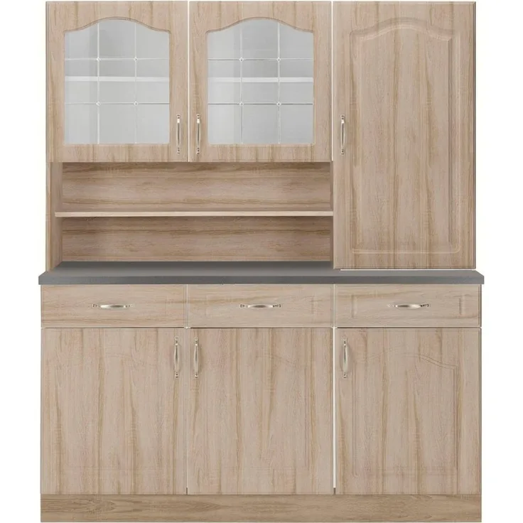 wiho Küchen Küchenbuffet Linz 150 cm breit, in Landhaus-Optik
