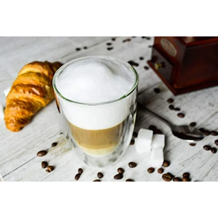 6 doppelwandige Cappuccino Gläser 200ml Kaffegläser Teeglas Doppelwandige Gläser – Bild 4