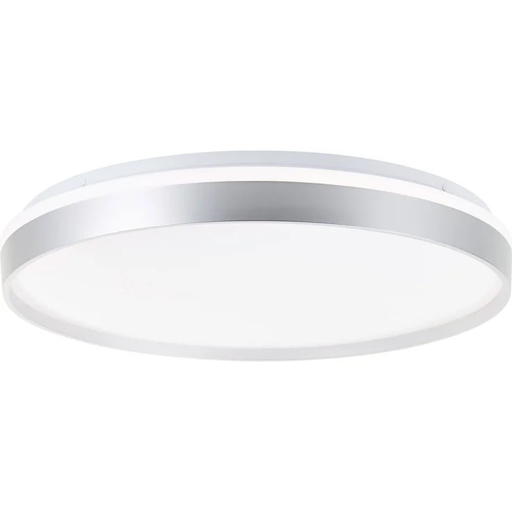 Brilliant LED Deckenleuchte Britt G80761/58 Flur, Küche, Wohnzimmer, Schlafzimmer, Arbeitszimmer Metall/Kunststoff Indoor Decke silber - LED fest integriert – Bild 1