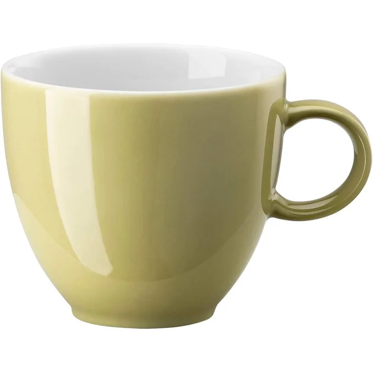 Espresso-/Mokka-Obertasse Sunny Day Avocado Green Thomas Porzellan Espressotasse - Mikrowelle geeignet, Spülmaschinenfest