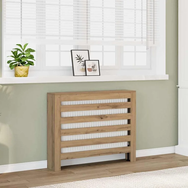 vidaXL Heizkörperverkleidung Artisan-Eiche 104x20x82 cm Holzwerkstoff 852698 – Bild 1