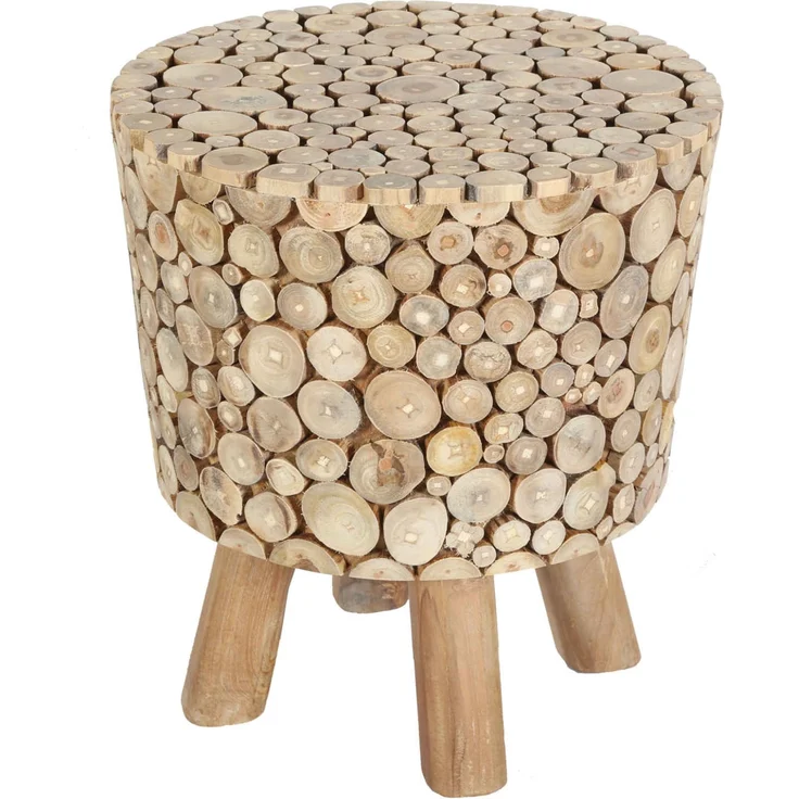 Teak Holz Hocker Merida – Bild 5